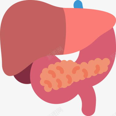 107肝脏医用107扁平图标图标