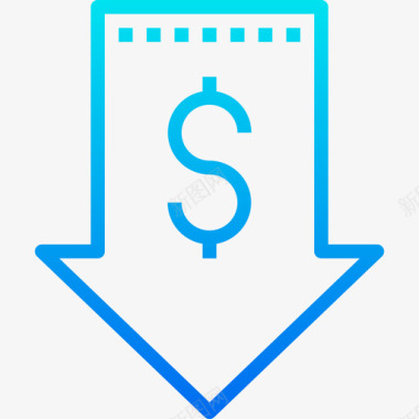 低价来袭低价购物和电子商务4梯度图标图标