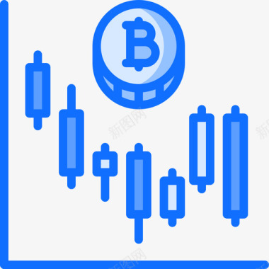 区块链比特币区块链3蓝色图标图标