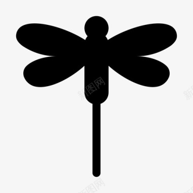 蜻蜓蝴蝶昆虫图标图标