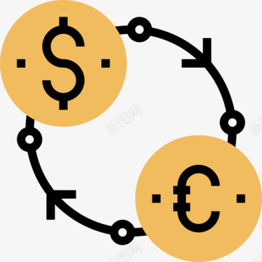 黑色星期五Exchange黑色星期五27黄色阴影图标图标