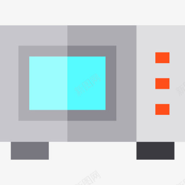 微波炉微波炉家庭自动化12平板图标图标