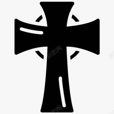 十字架标志耶稣十字架基督的象征十字架的小挂坠图标图标