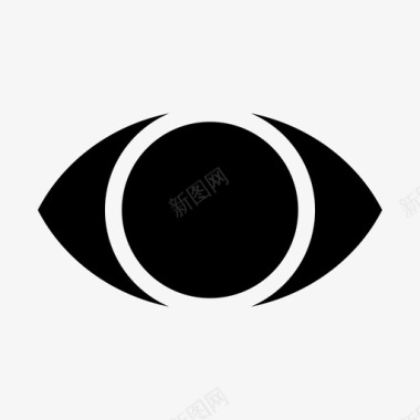 眼睛标志眼睛眼球外观图标图标
