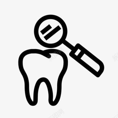 口腔卫生清洁牙齿牙科图标图标