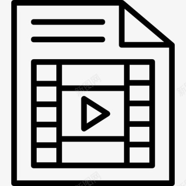 金融视频视频文件商业和金融31浅圆形图标图标