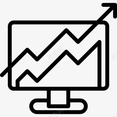 整数数字利润数字营销70线性图标图标