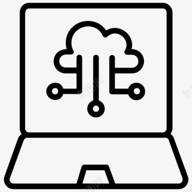 手机云服务应用云计算云应用云服务图标图标