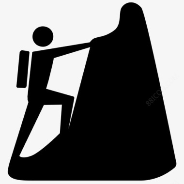 爬山图标免费下载_爬山矢量图标-88icon