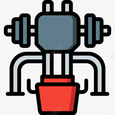 试验器材重量健身器材13线性颜色图标图标