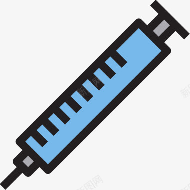 小学卫生保健注射器卫生保健13线性颜色图标图标