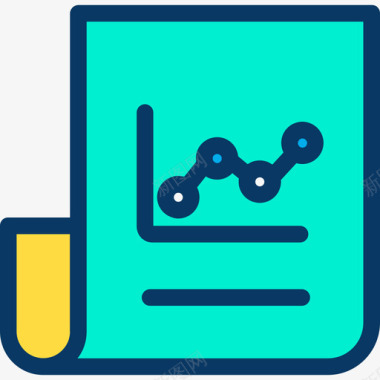 颜色颜料折线图分析3线颜色图标图标