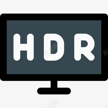 HDRHdriphone线性颜色图标图标