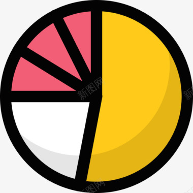 外箱标识饼图数字营销41线性颜色图标图标