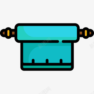 毛巾家装14线颜色图标图标