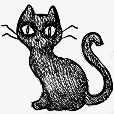黑猫猫万圣节图标图标