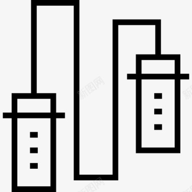 健康生活画册跳绳健康生活6直线型图标图标
