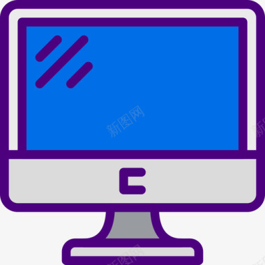 屏幕Pc屏幕设备32线性颜色图标图标