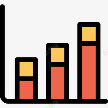 橙色的墨迹利润大数据8直线颜色橙色图标图标