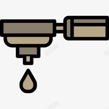 轻松过滤咖啡过滤器咖啡23线性颜色图标图标