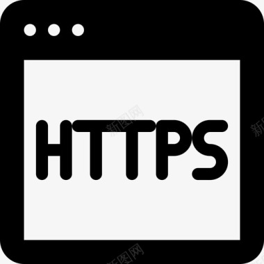 互联网矢量Https互联网安全22填充图标图标