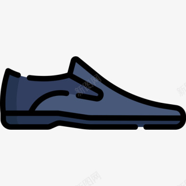 鞋子鞋子5线条颜色图标图标