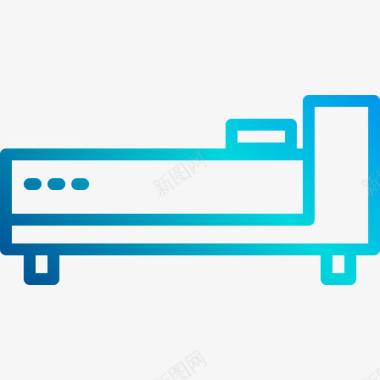 生活垃圾处理床生活方式6线性梯度图标图标