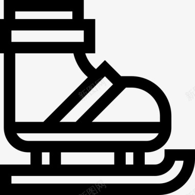 可爱熘冰鞋溜冰鞋冬装3直线型图标图标