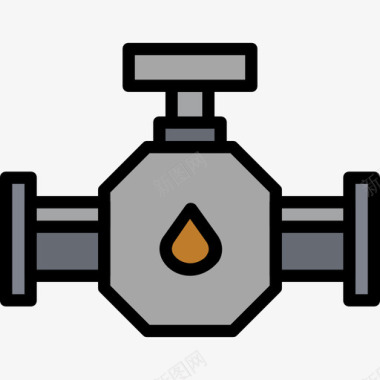 石油工业管道石油工业3线颜色图标图标