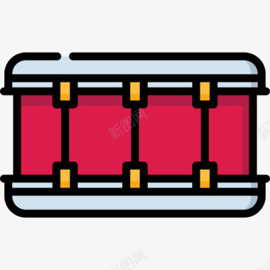 音乐节展板鼓音乐节23线颜色图标图标