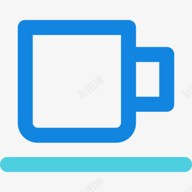 如意纹茶杯杂22线纹蓝图标图标