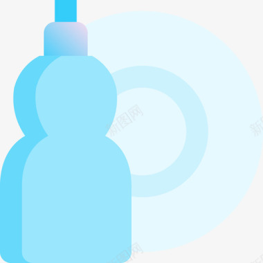 液体肥皂清洁33蓝色图标图标