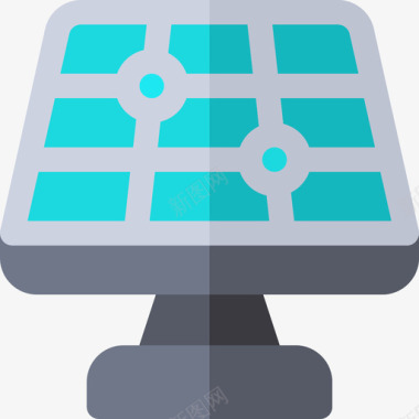 太阳能太阳能电池板工业25平板图标图标