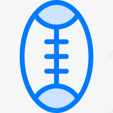 橄榄球运动46蓝色图标图标