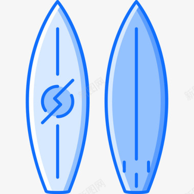 冲浪板运动装备7蓝色图标图标