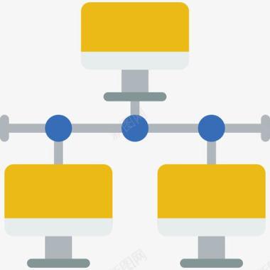 扁平鱼Lan连接2扁平图标图标