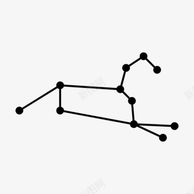 狮子门环占星术星座狮子座图标图标