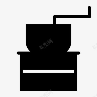 磨粉机咖啡机磨坊图标图标