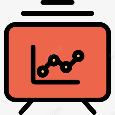 橙色皂角分析分析和图表线颜色橙色图标图标
