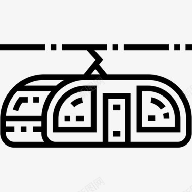 公共交通标识有轨电车公共交通2直达图标图标