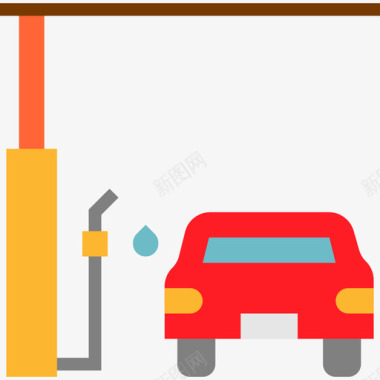 高考加油加油站交通61号平房图标图标