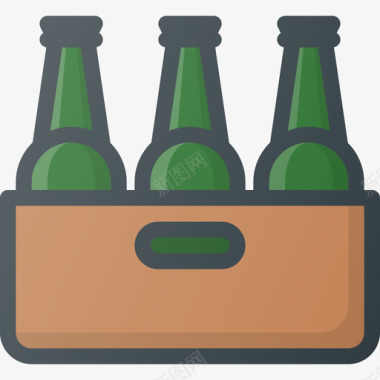 啤酒派对活动5线性颜色图标图标