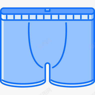 内裤衣服48蓝色图标图标