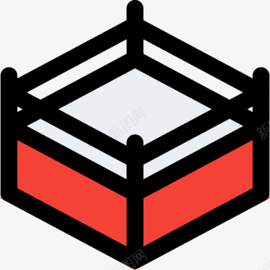 拳击运动拳击运动30线颜色图标图标