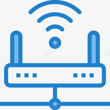 调制解调器通信103蓝色图标图标