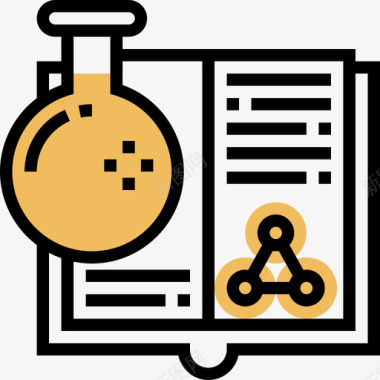 环保书籍科学书籍生物化学6黄影图标图标