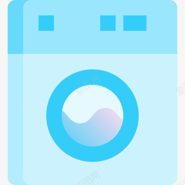 洗衣机洗衣房10蓝色图标图标