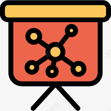 橙色麋鹿演示大数据8线颜色橙色图标图标