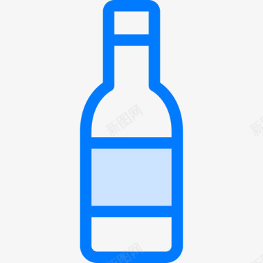 酒饮料8蓝色图标图标