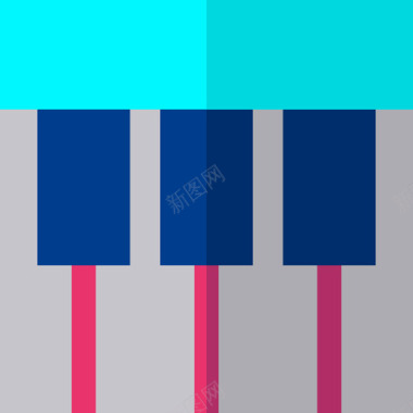 钢琴音乐节15平淡图标图标